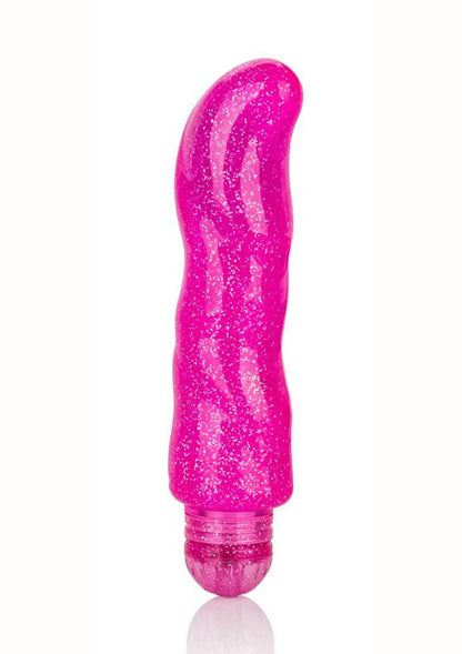 Sparkle G Dazzle G-Spot Vibrator Waterproof - Purple - 5.25in