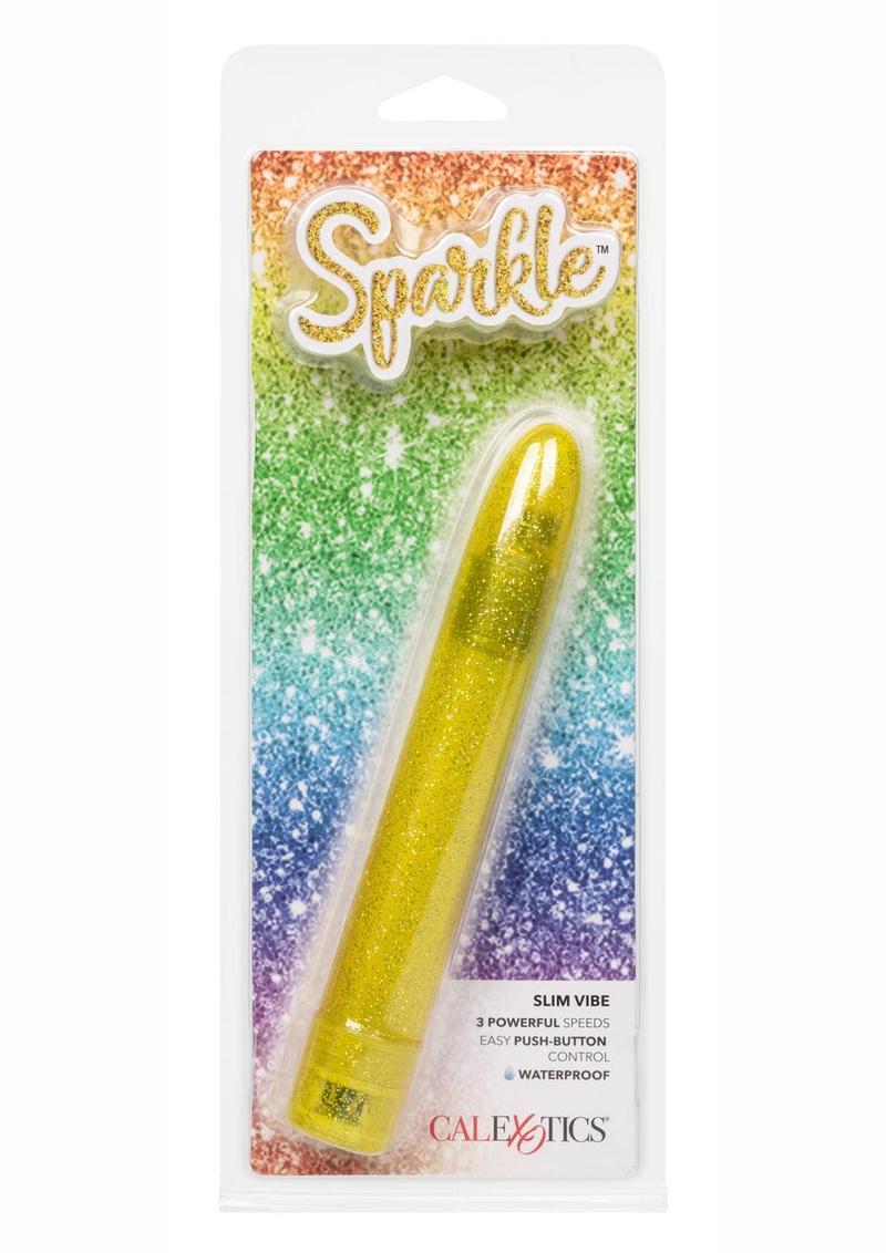 Sparkle Slim Vibrator - Yellow