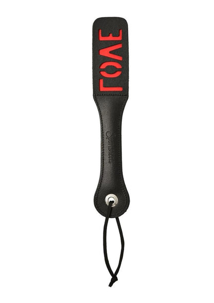 Sportsheets Leather Love Impression Paddle