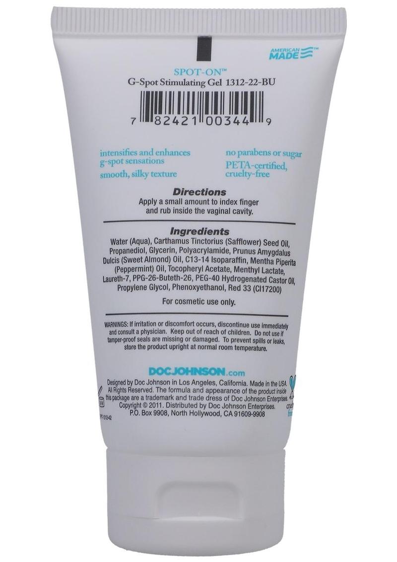 Spot On G-Spot Stimulating Gel For Women - 2oz - Bulk