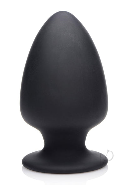 Squeeze-It Squeezable Silicone Anal Plug - Black - Large