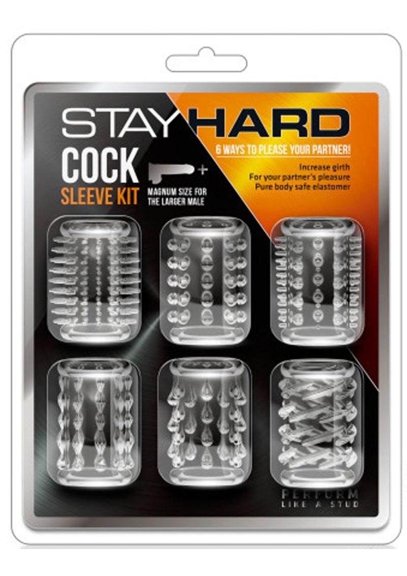 Stay Hard Cock Sleeve Kit - Clear