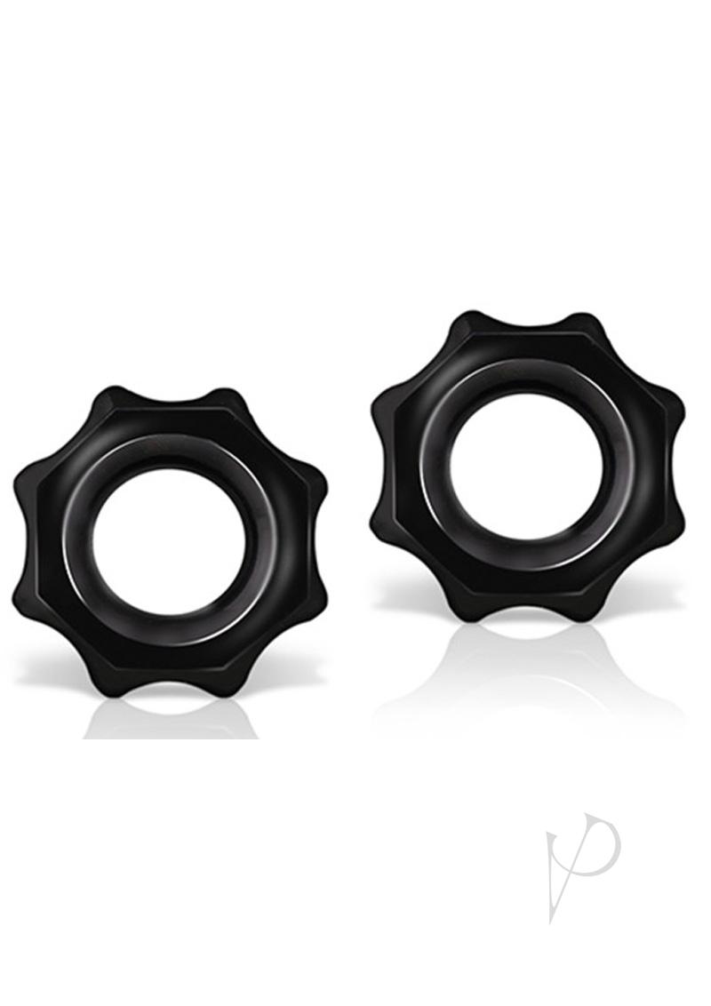 Stay Hard Nutz Cock Ring - Black