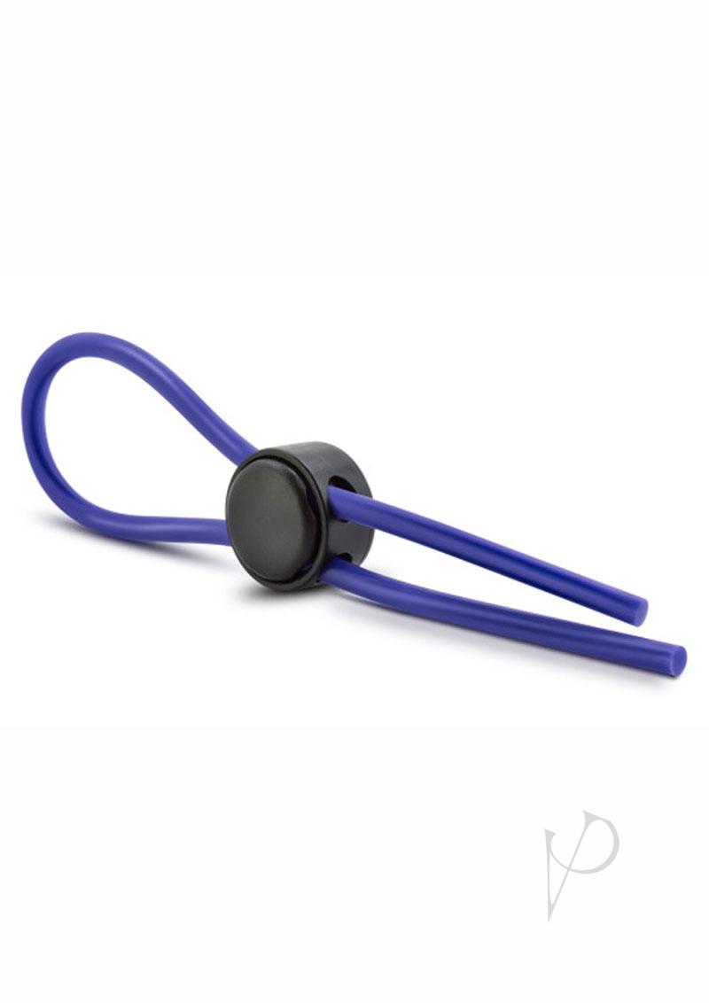 Stay Hard Silicone Loop Cock Ring - Blue