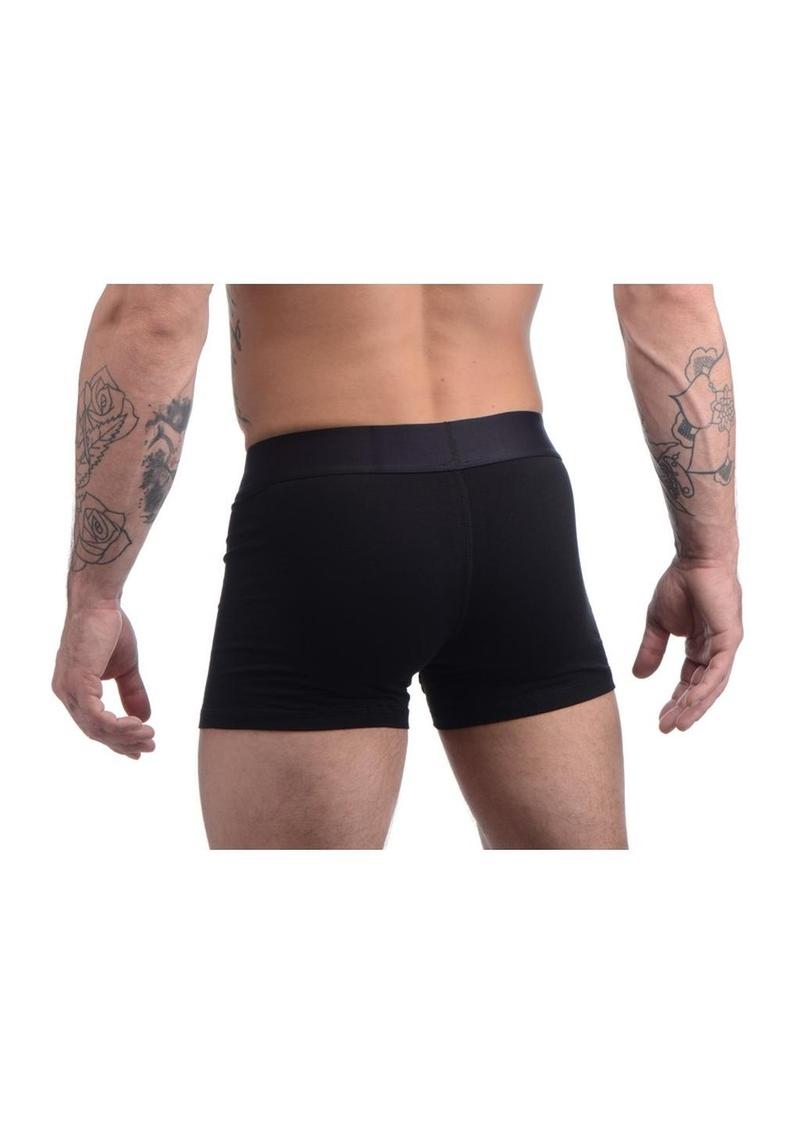 Strap U Armor Mens Boxer Harness with O-Ring - Black - Large/XLarge