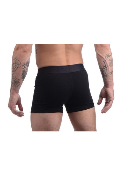 Strap U Armor Mens Boxer Harness with O-Ring - Black - Large/Medium