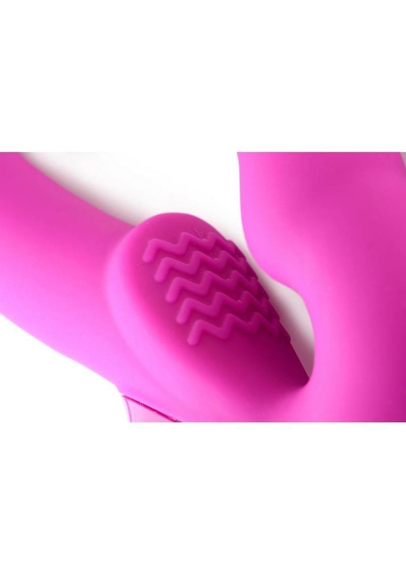 Strap U Evoke Super Charged Rechargeable Silicone Vibrating Strapless Strap-On