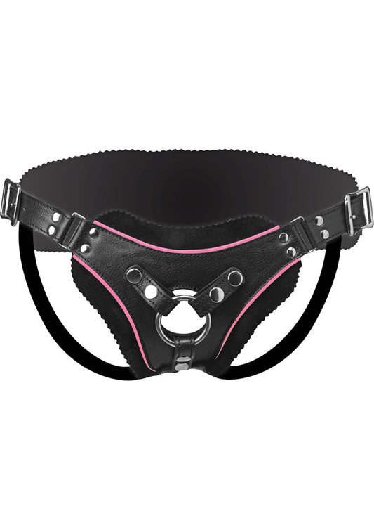 Strap U Flamingo Low Rise Strap-On - Black/Pink