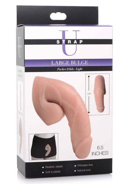 Strap-U Large Bulge Soft Packer Dildo - Vanilla - 6.5in