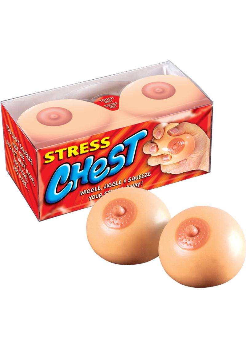 Stress Chest Squeeze Boobs - Vanilla