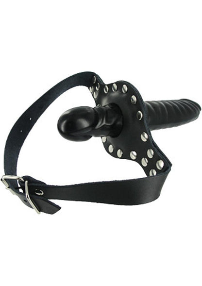 Strict Leather Ride Me Mouth Gag - Black