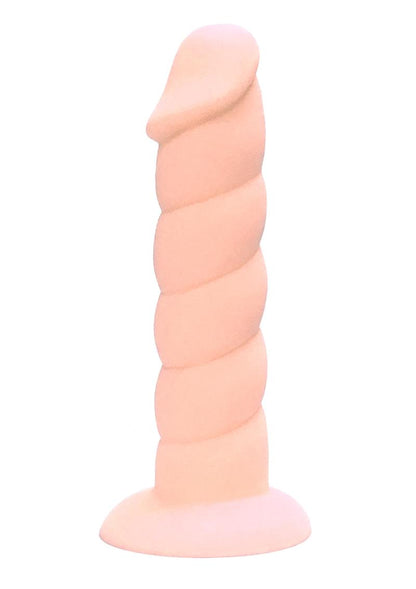 Suga' Daddy Silicone Dildo - Flesh/Vanilla - 7in