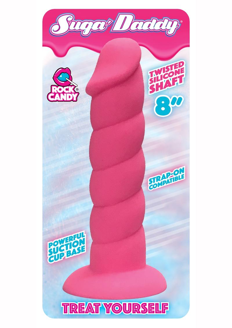 Suga' Daddy Silicone Dildo - Pink - 8in