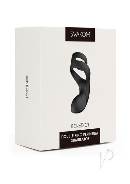 Svakom Benedict Silicone Rechargeable Cock Ring - Black