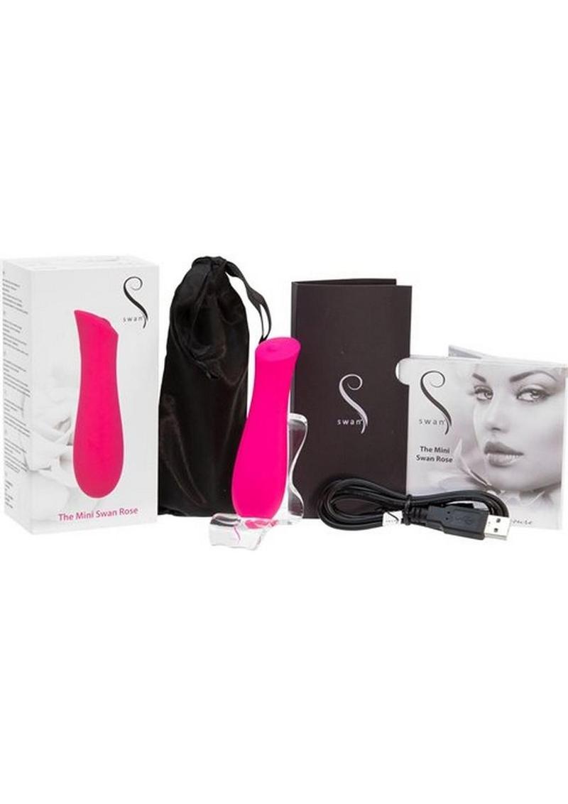 Swan Mini Swan Rose Rechargeable Silicone Massager