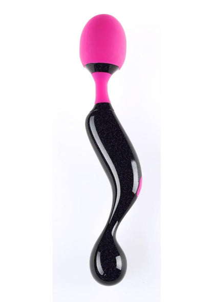 Symphony Rechargeable Silicone Massager - Black/Pink