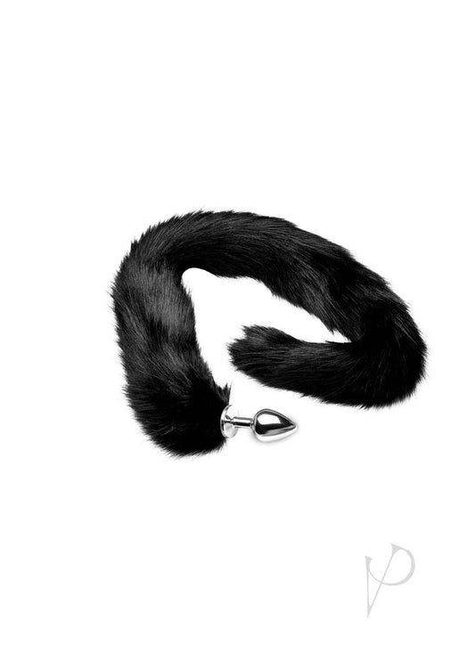 Tailz Extra Long Midnight Mink Tail - Black