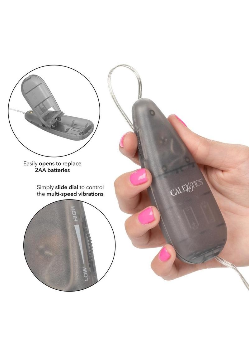 Tear Drop Bullet with Wired Remote Control - Silver - 2.1in