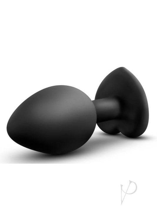 Temptasia Bling Plug Silicone Butt Plug - Black - Small