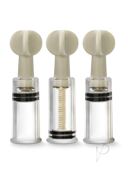 Temptasia Clit and Nipple Twist Suckers - Clear - Set Of 3