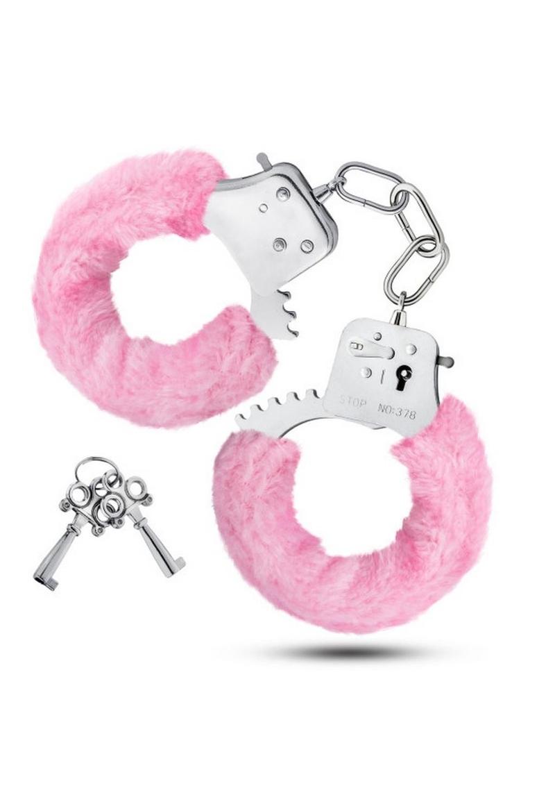 Temptasia Faux Fur Cuffs - Pink