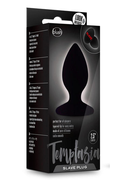 Temptasia Slave Silicone Butt Plug - Black