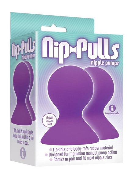 The 9's - Nip-Pulls Silicone Nipple Pumps - Purple/Violet