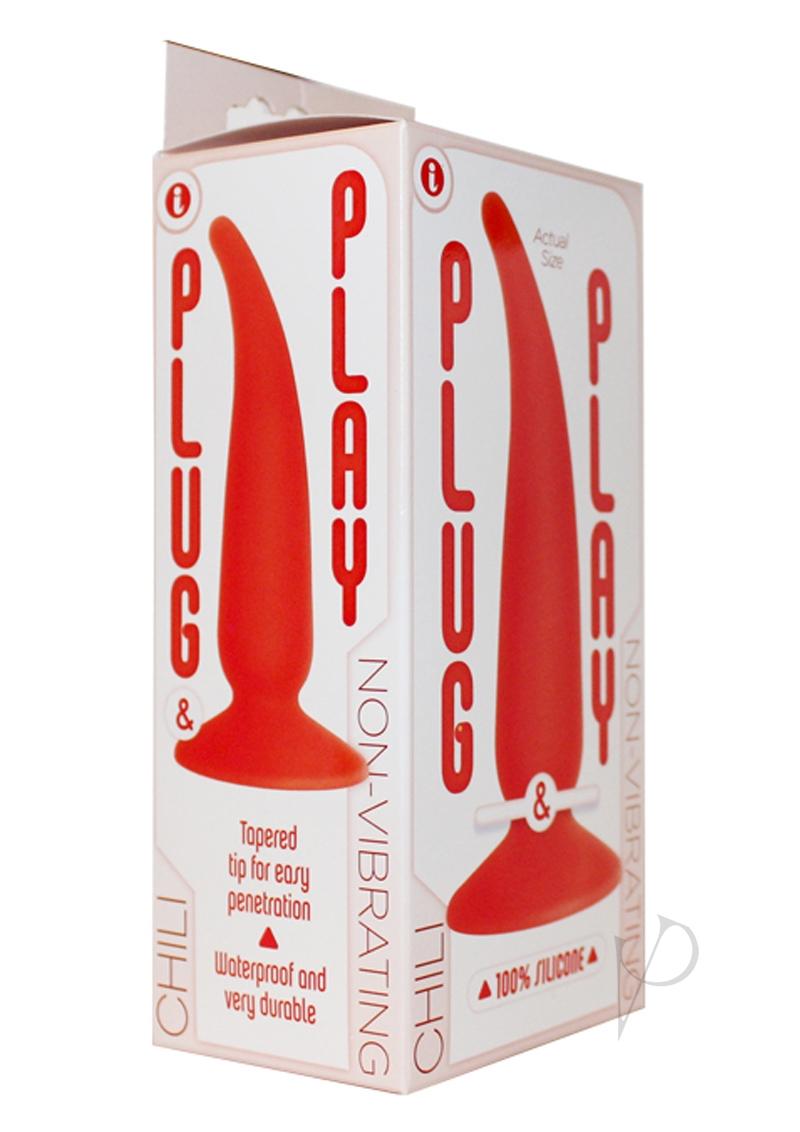 The 9's - Plug and Play Chili Silicone Butt Plug - Red