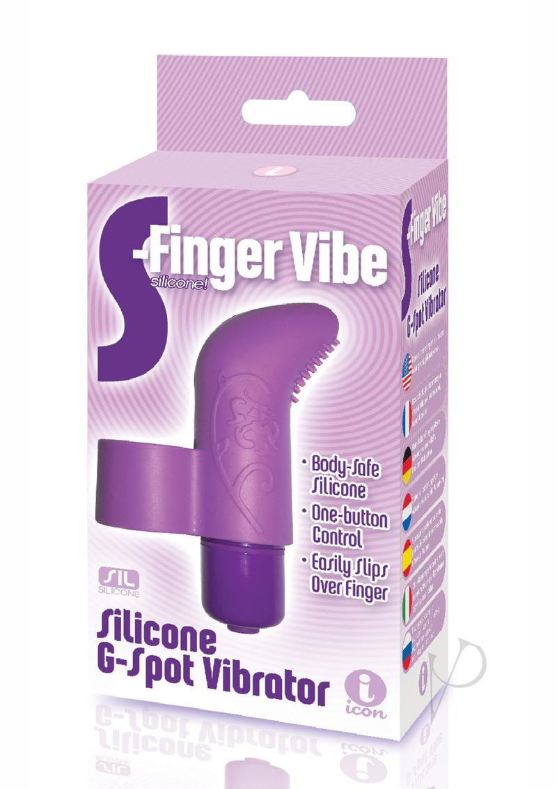 The 9's - S-Finger Silicone G-Spot Vibrator - Purple