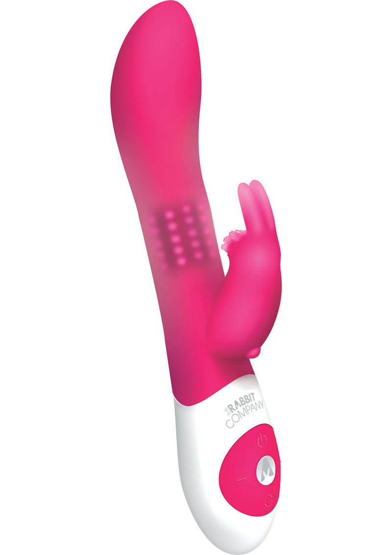 The Beaded Rabbit Rechargeable Silicone G-Spot Vibrator - Pink