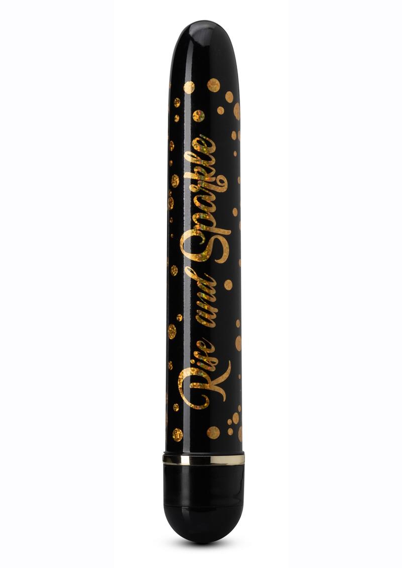 The Collection Rise and Sparkle Vibrator - Black/Gold