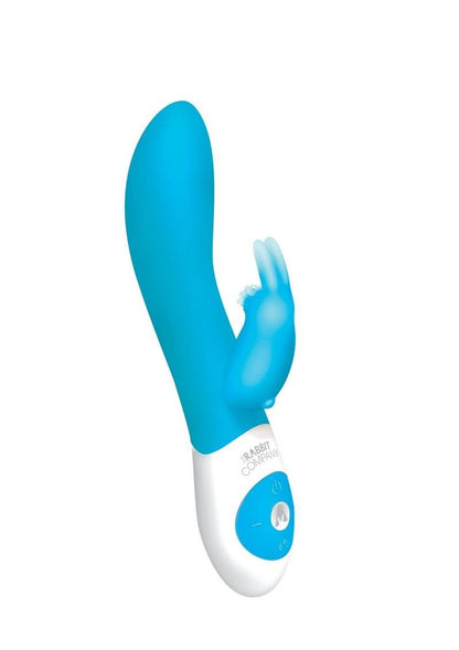 The Come Hither Rabbit Rechargeable Silicone G-Spot Vibrator - Blue