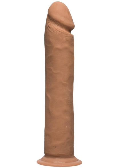 The D Realistic D Ultraskyn Dildo - Caramel - 10in