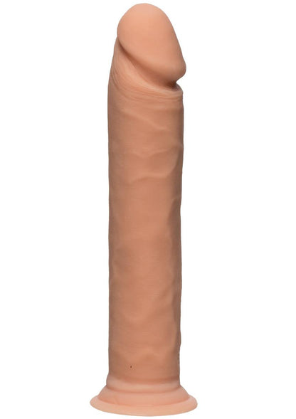 The D Realistic D Ultraskyn Dildo - Vanilla - 10in