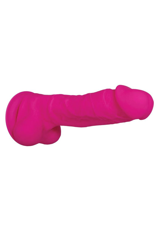 The Dahlia Silicone Dildo - Pink - 9.5in