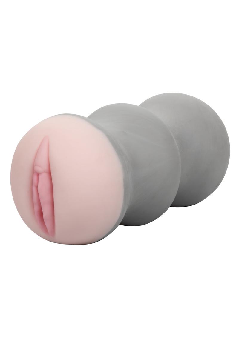 The Gripper Ripple Grip Dual Density Stroker - Pussy - Vanilla