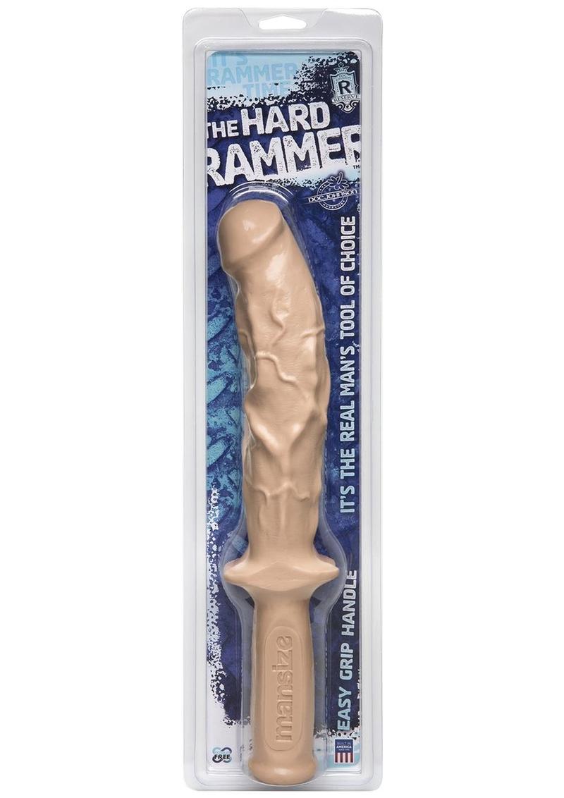 The Hard Rammer Dildo with Handle - Flesh/Vanilla