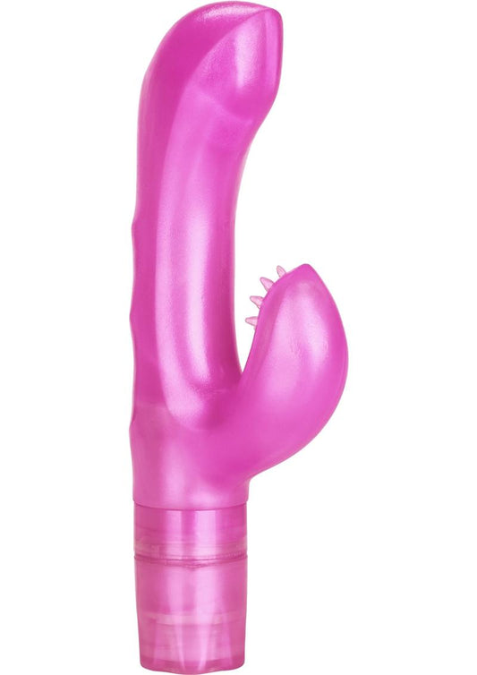The Original G-Kiss Dual Motor Vibrator Waterproof - Pink - 4in