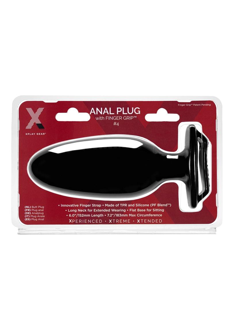 The Xplay Finger Grip Plug 4l - Black