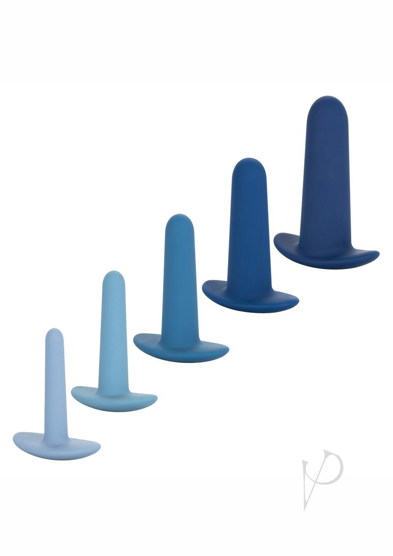 They Ology Wearable Anal Trainer - Blue - 5 Piece Set