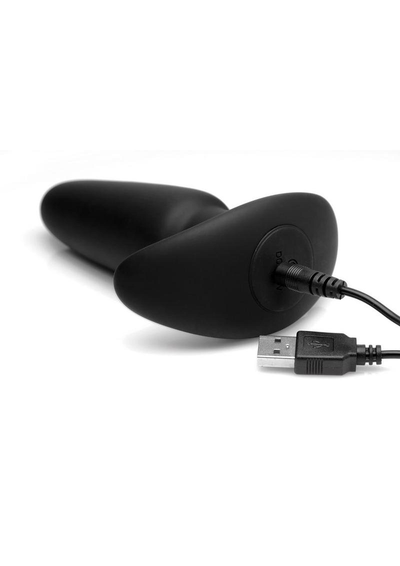 Thump-It Rechargeable Silicone Thumping Anal Plug with Remote Control