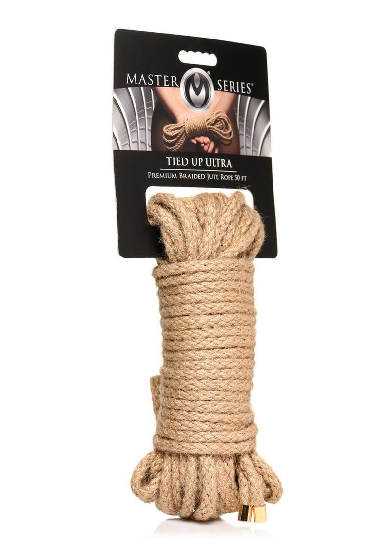 Tied Up Ultra Premium Braided Jute Rope - Brown - 50ft