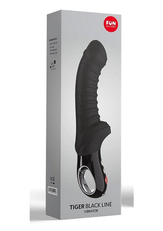 Tiger Silicone Vibrator - Black