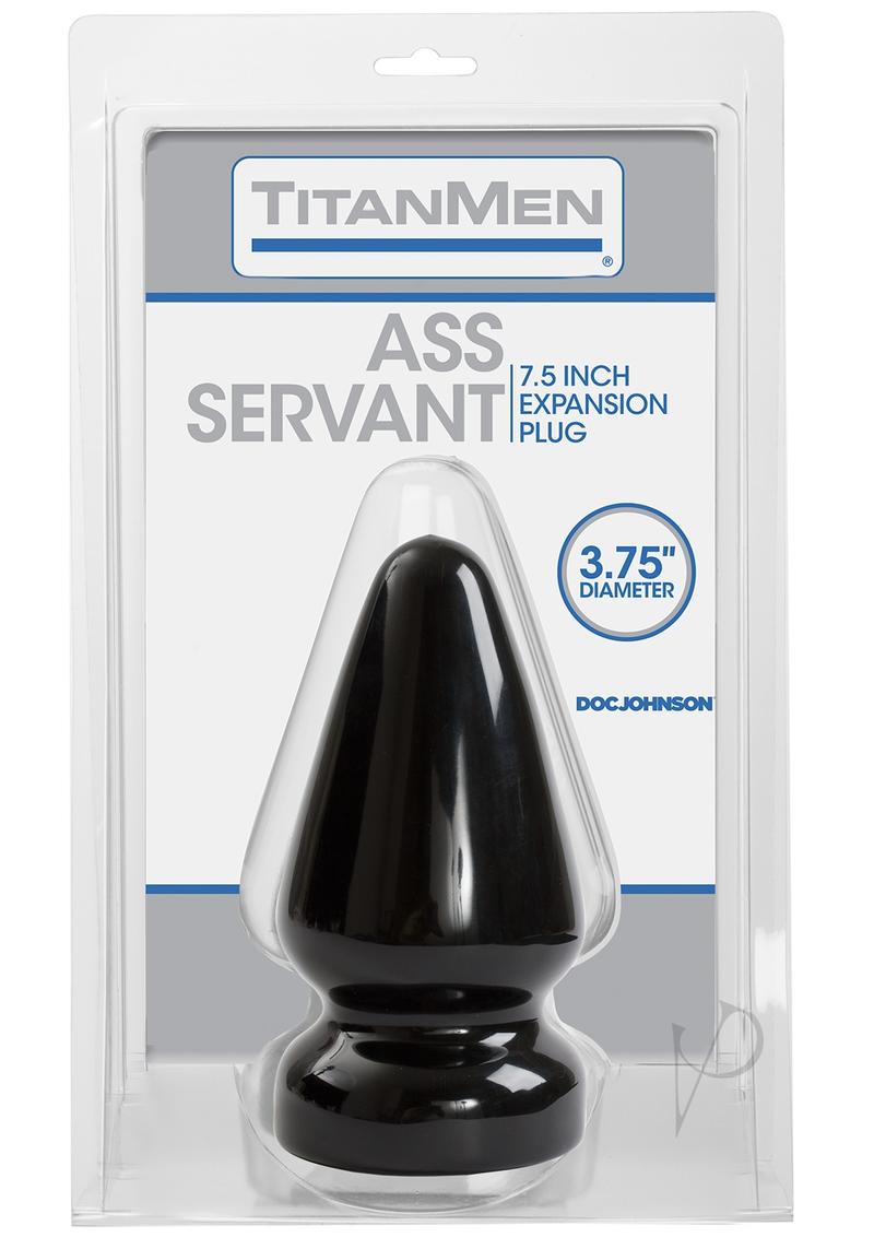 Titanmen Ass Servant Expansion Anal Plug - Black