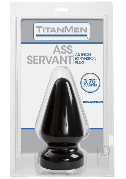 Titanmen Ass Servant Expansion Anal Plug - Black