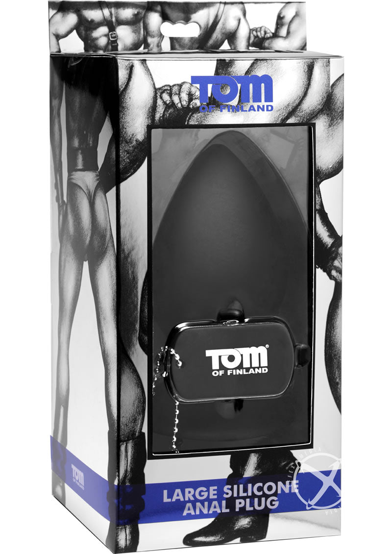 Tom Of Finland Anal Plug Large Silicone - Black - Large