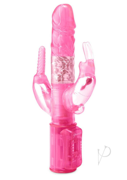 Total Ecstasy Triple Stimulator Rabbit Vibrator - Pink