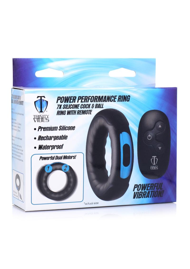 Trinity Men Remote Control 7x Rechargeable Silicone Cock Ring – Fantasy ...
