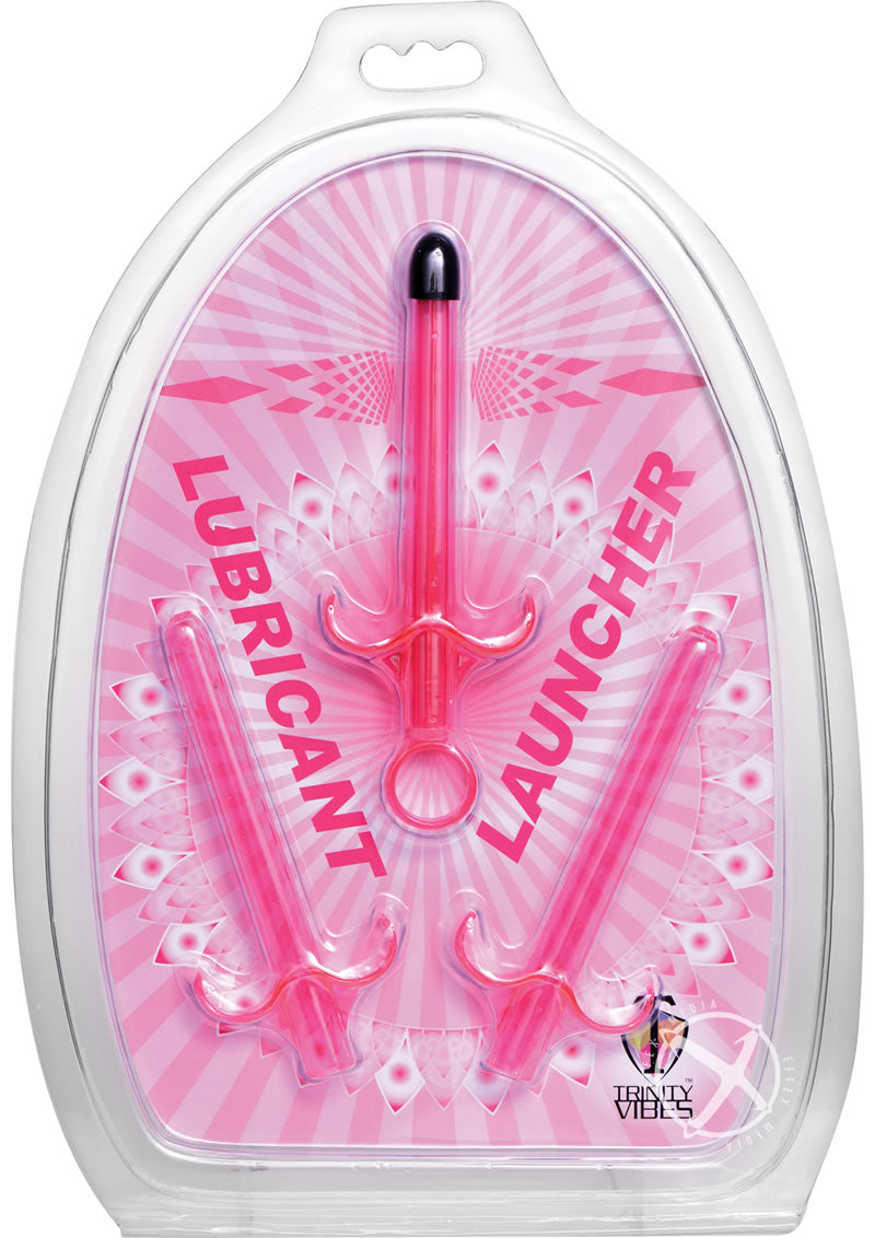 Trinity Vibes Lubricant Launcher - Pink - Set Of 3