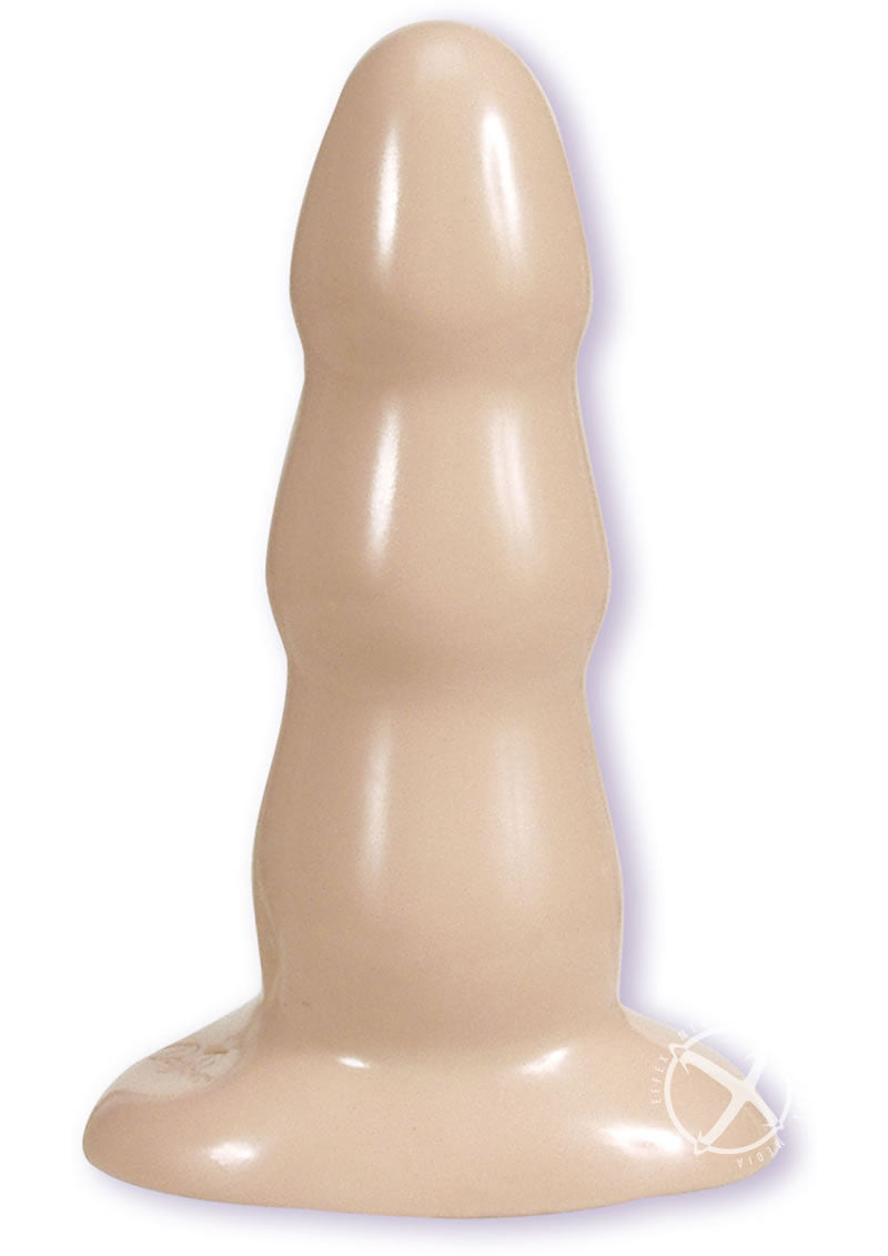 Triple Ripple Butt Plug - Vanilla - Medium